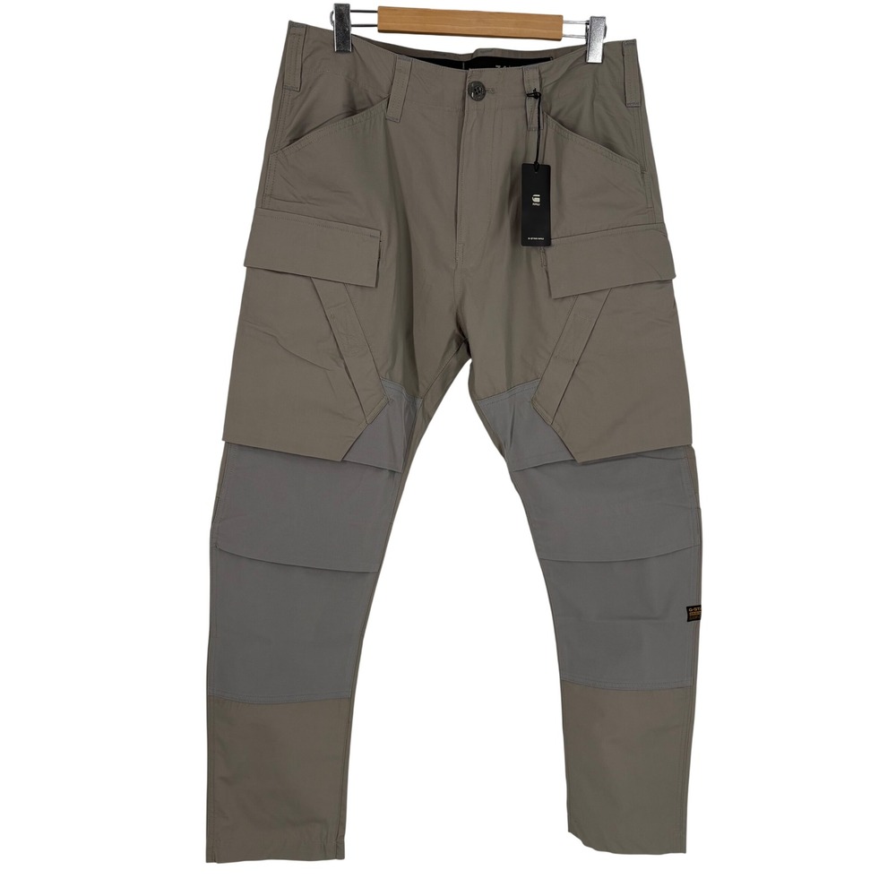G-Star Raw 3D Regular Tapered Cargo 3.0 Pants Elephant Skin 34x32 D25185-C973